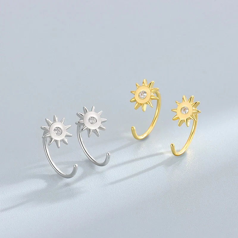 Aretes Sol con Zirconia