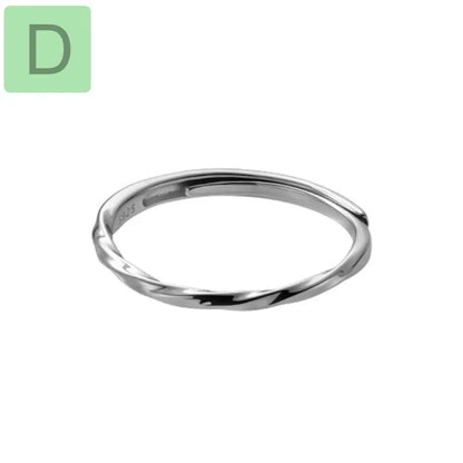 Anillo Abierto Corazón Torcido