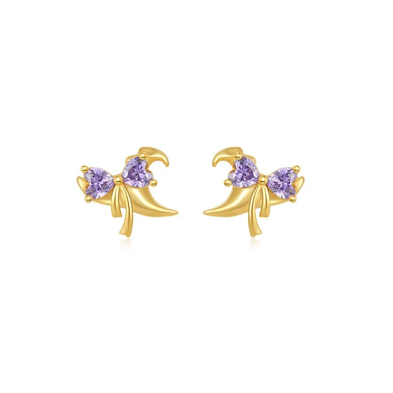 Aretes Araña y Murciélago de Halloween
