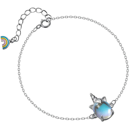 Pulsera Unicornio con Piedra Luna