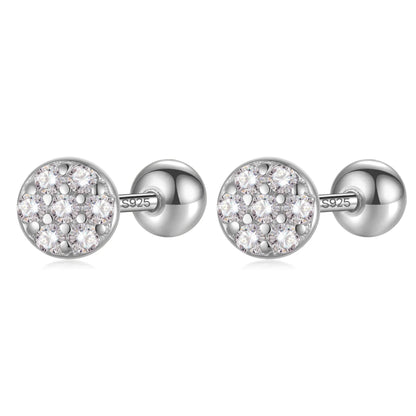 Aretes Triángulo o Círculo con Zirconia