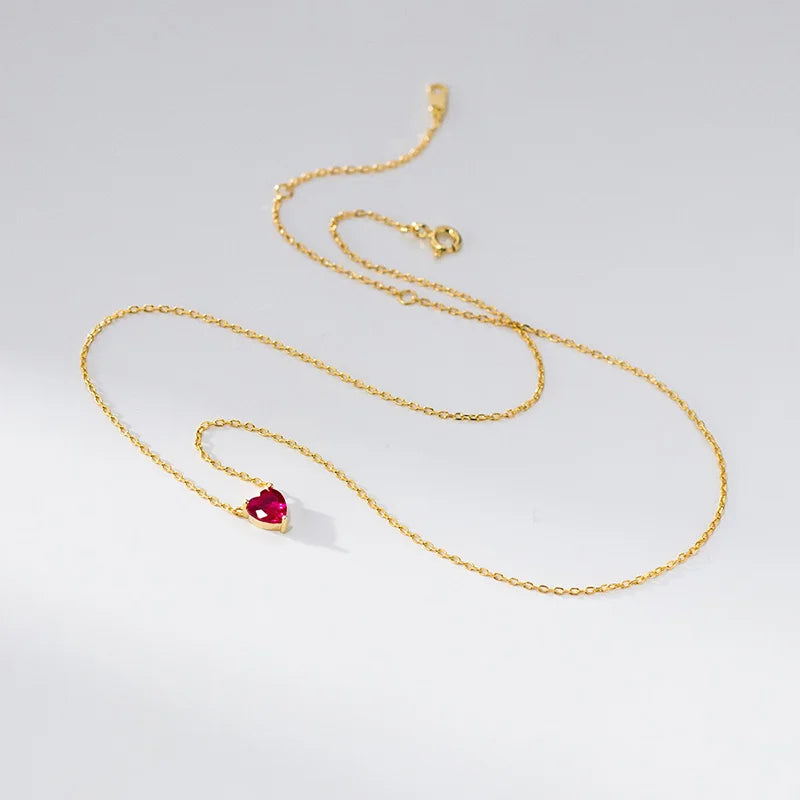 Collar Corazón de Zirconia