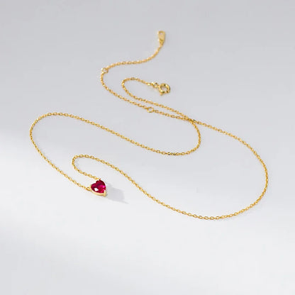 Collar Corazón de Zirconia