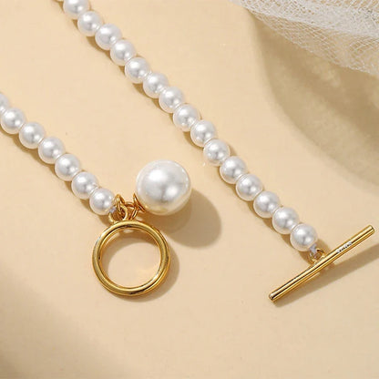 Collar de Perlas con Cierre de Barra