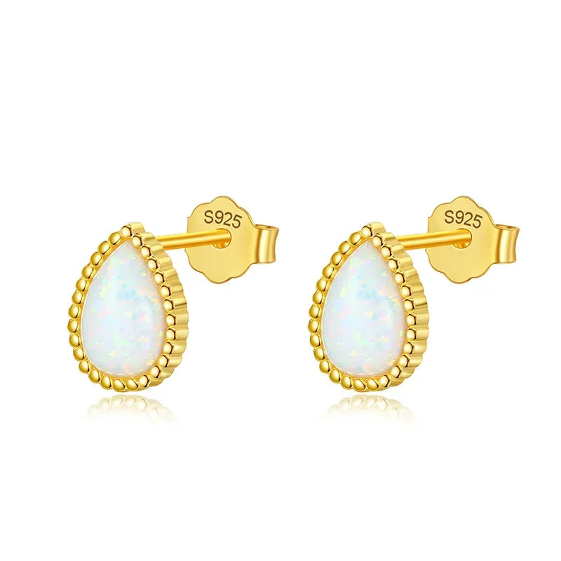 Aretes Gota de Ópalo