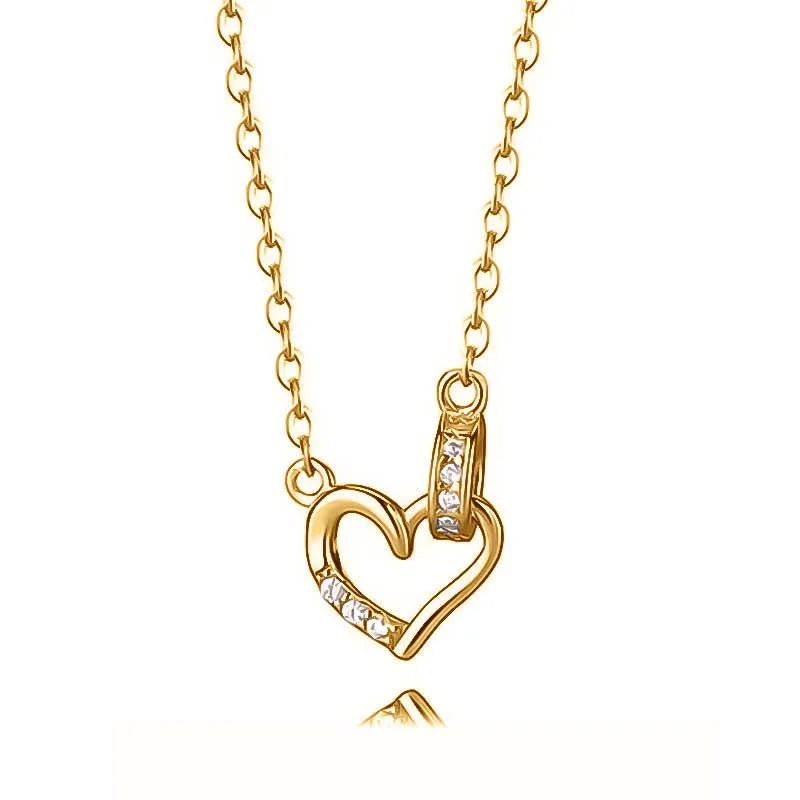Collar Corazón con Zirconias
