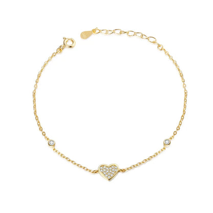 Pulsera Corazón con Zirconias