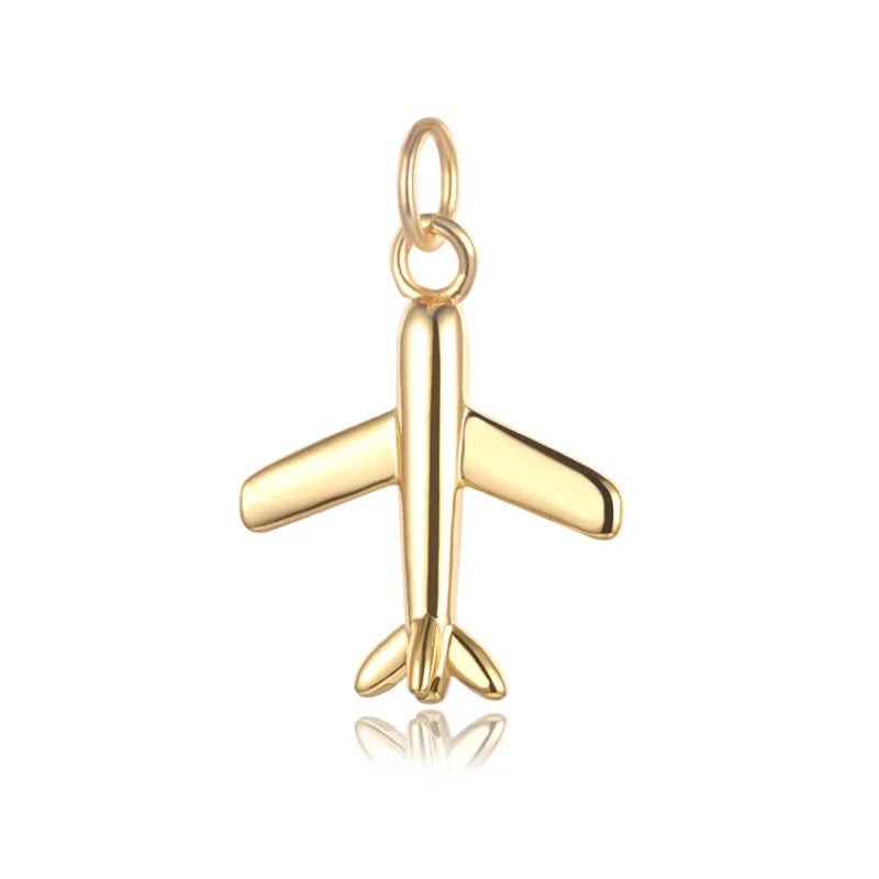 Dije Avión Plateado o Dorado