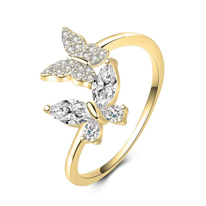 Anillo Mariposa de Zirconias