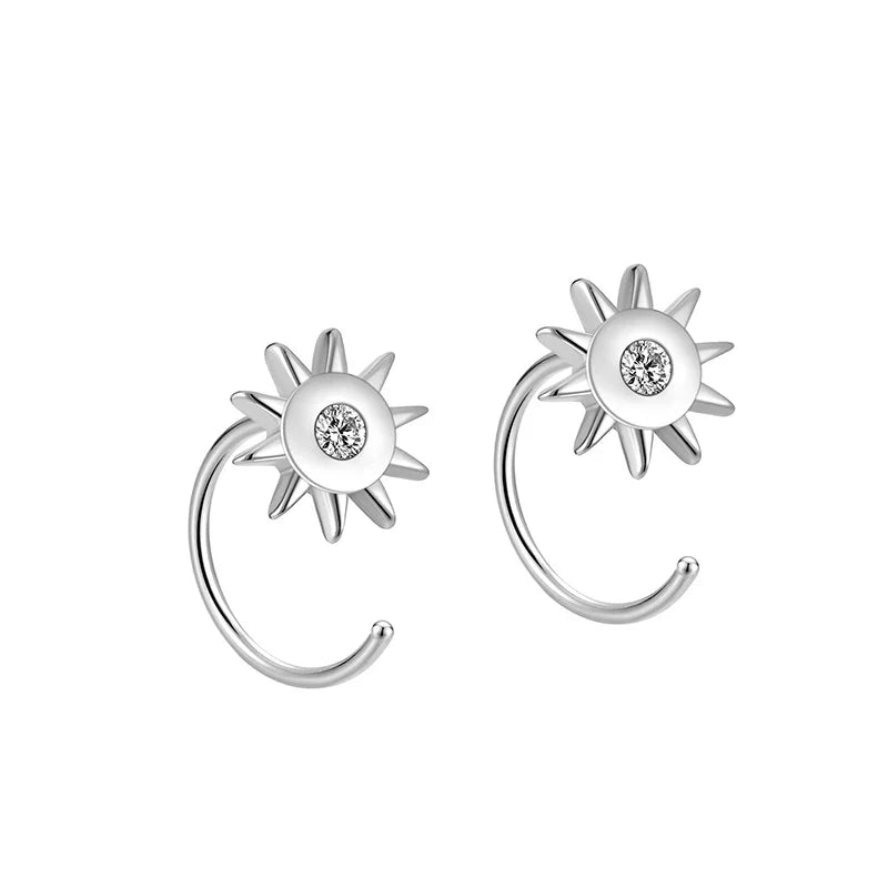 Aretes Sol con Zirconia
