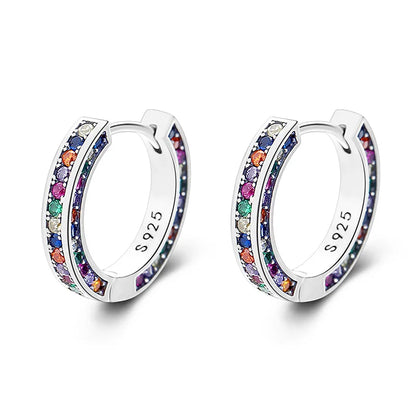 Arracadas, Anillo o Collar con Zirconias de Colores