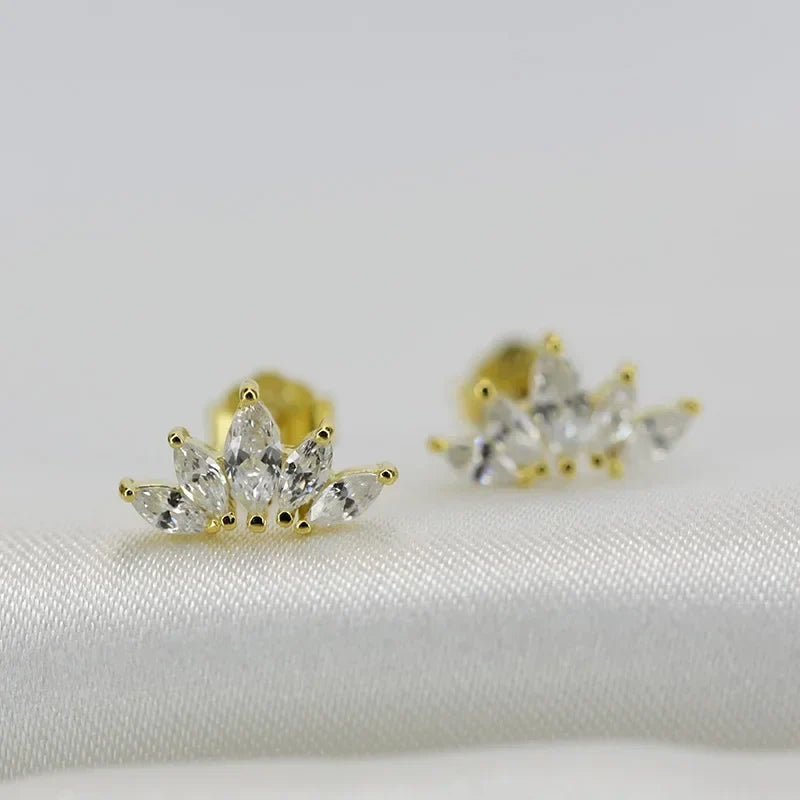 Aretes Alas con Zirconias