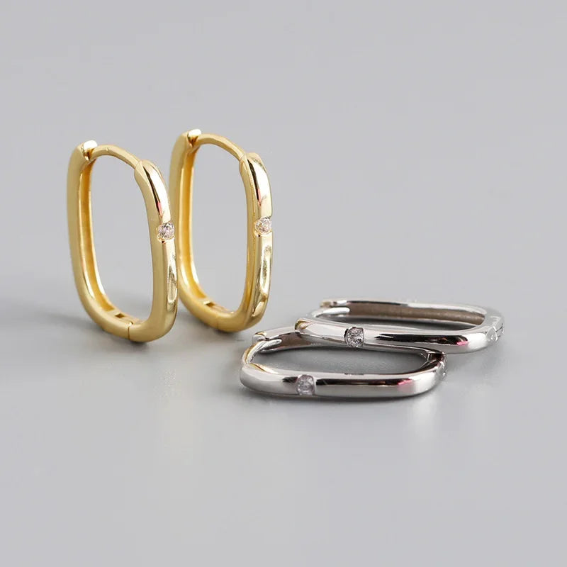 Arracadas con Zirconia Cuadrada