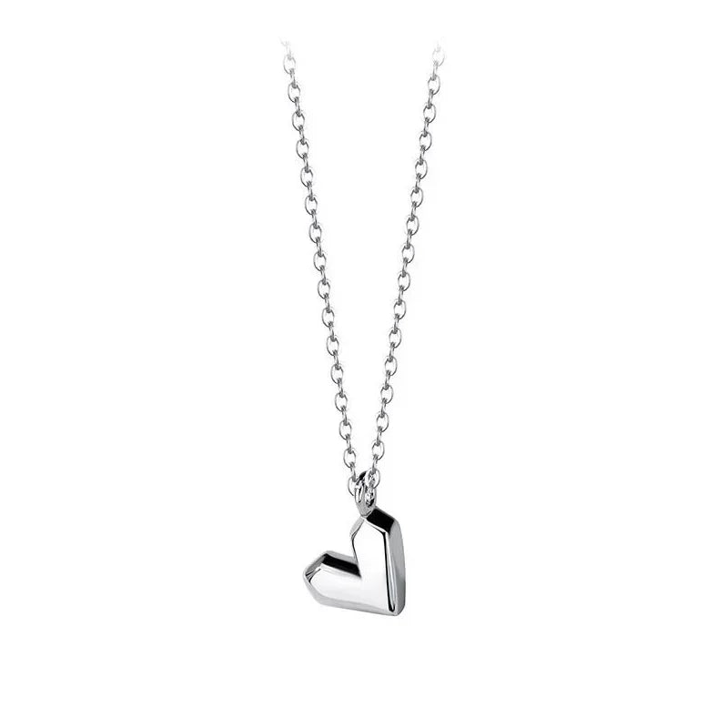 Collar Corazón Geométrico