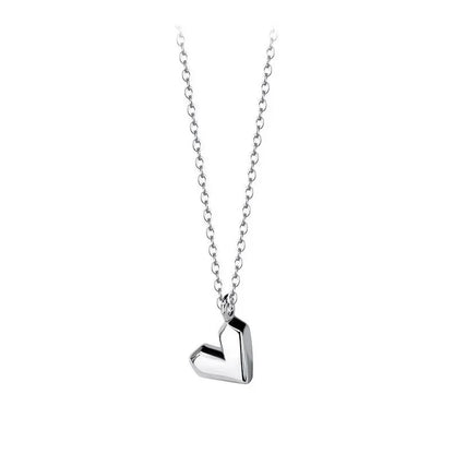 Collar Corazón Geométrico