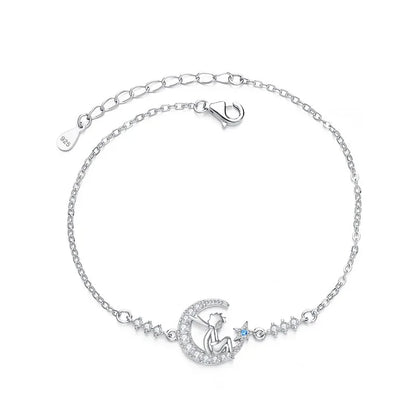 Pulsera Luna y Estrella Brillante