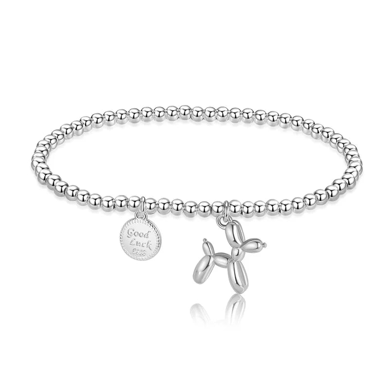 Pulsera Elástica Perrito de Globo con Esferas