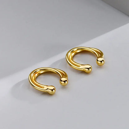 Aretes de Clip Geométricos Minimalistas