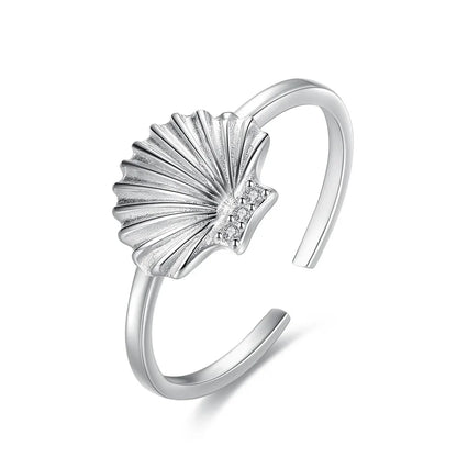 Anillo Concha con Zirconias