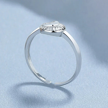 Anillo Abierto Sol y Luna con Zirconias