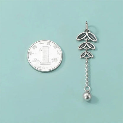 Dije Hojas con Flecos de Cadena
