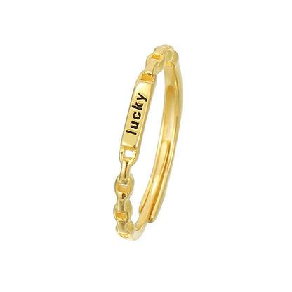 Anillo Lucky Fino Apilable