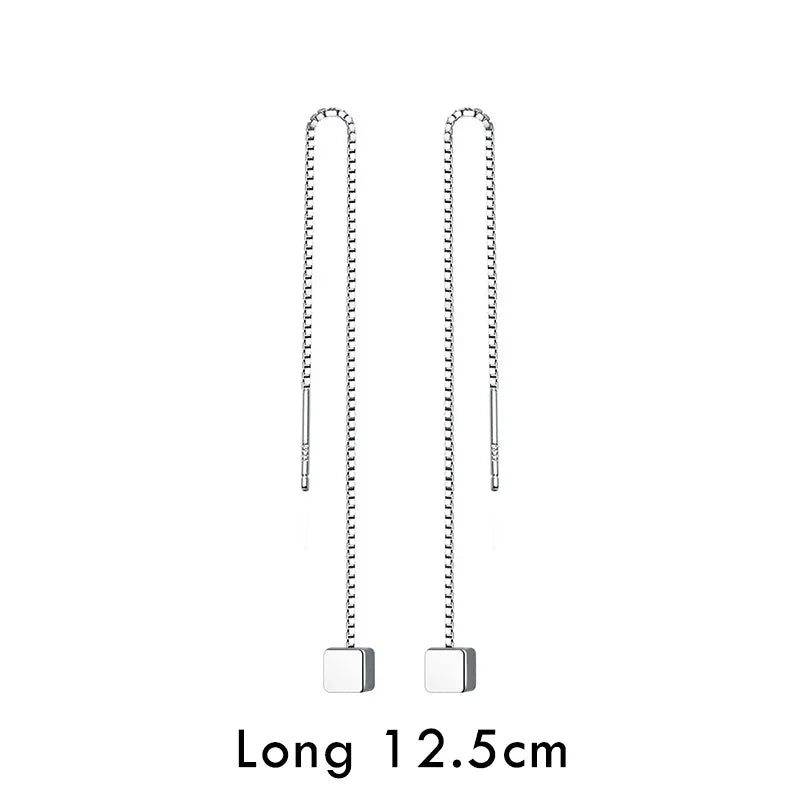 Aretes Largos Cadena Veneciana