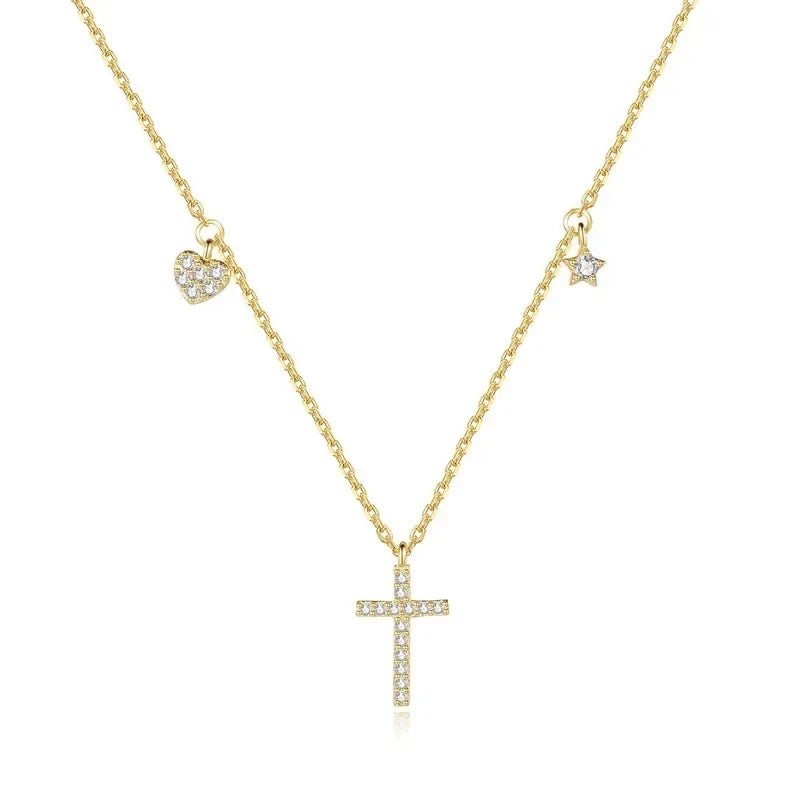 Collar Corto Cruz, Corazón o Estrella