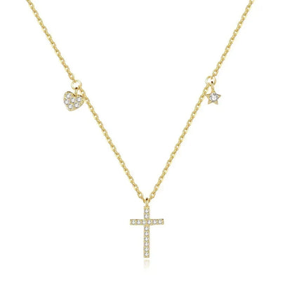 Collar Corto Cruz, Corazón o Estrella