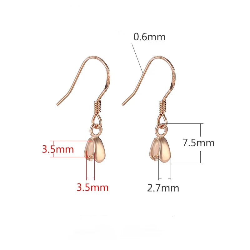 Aretes de Gancho Base para Armar