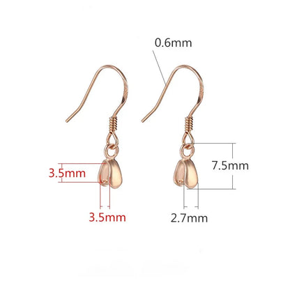 Aretes de Gancho Base para Armar