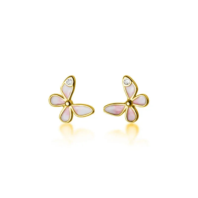 Aretes Mariposa Esmaltada