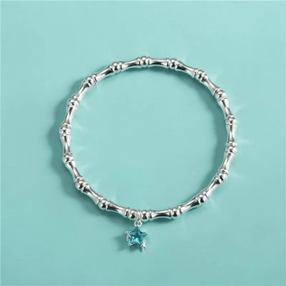 Dije Estrella de Zirconia Blanca, Azul o Rosa