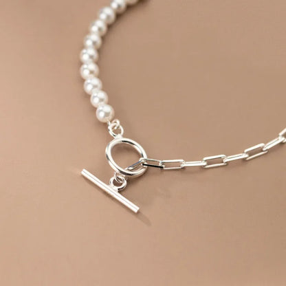 Pulsera Cadena con Perlas