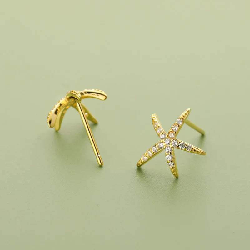 Aretes Estrella de Mar con Zirconias