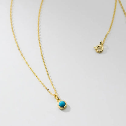 Collar con Dije Redondo Minimalista