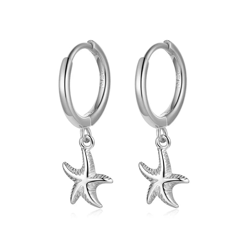 Arracadas con Estrella de Mar Colgante