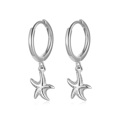 Arracadas con Estrella de Mar Colgante