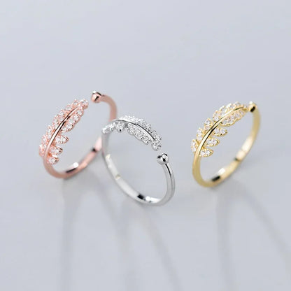 Anillo Hojas Abierto