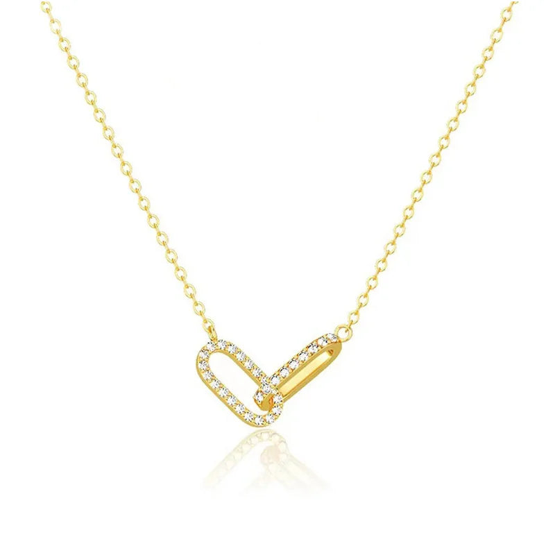 Collar Doble Aro con Zirconias