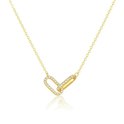 Collar Doble Aro con Zirconias