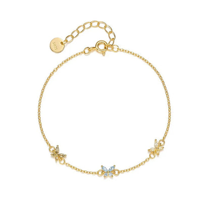 Pulsera o Collar Mariposa con Zirconias