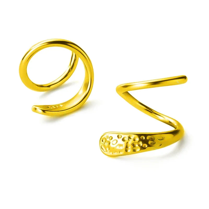 Arracadas Mini Dobles Serpiente para Cartílago