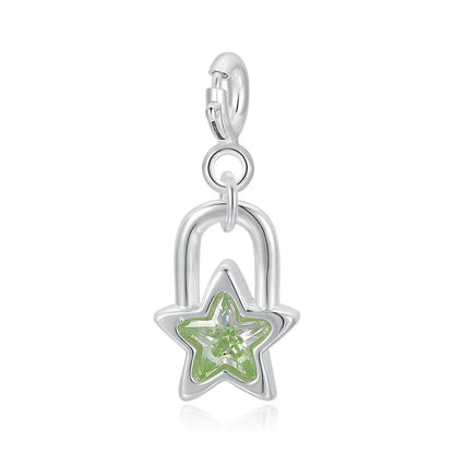 Dije Estrella con Zirconia Verde o Azul