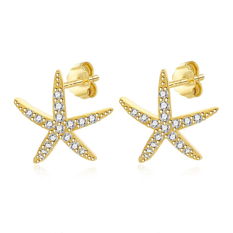 Aretes Estrella de Mar con Zirconias