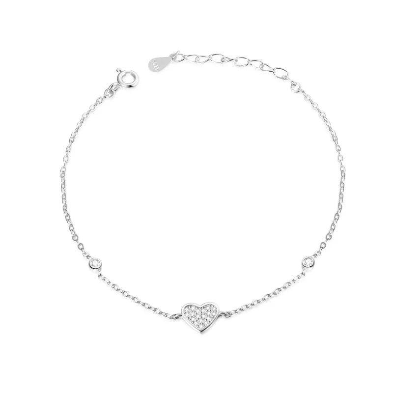 Pulsera Corazón con Zirconias