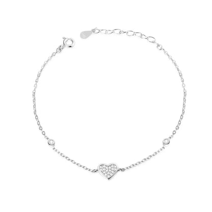 Pulsera Corazón con Zirconias