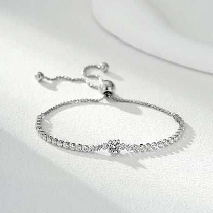 Pulsera Corazón Pavé Ajustable