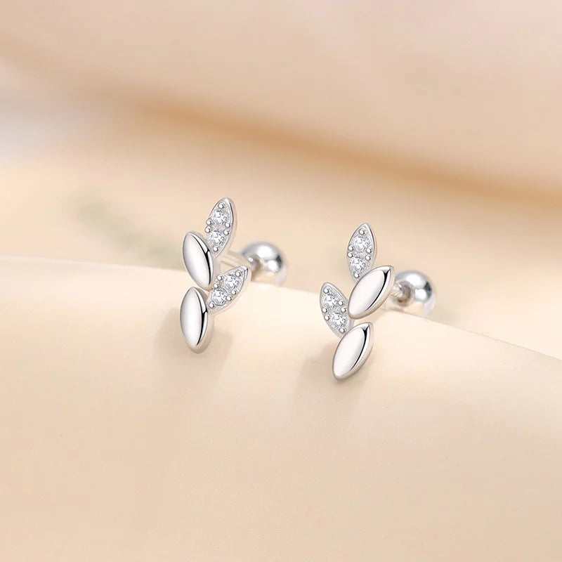 Aretes Hoja Minimalista