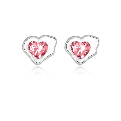 Aretes Corazón Irregular